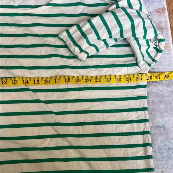 Maurices Emerald and Cream Striped Tee - Picture 3 of 3